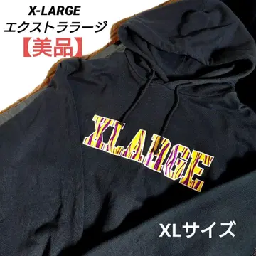 엑스라지 X-LARGE 후드티 제브라 자수 로고 XL 사이즈