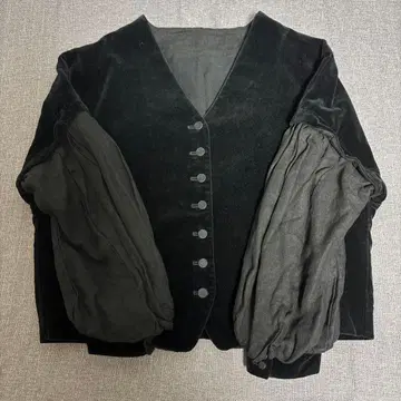 [ nest Robe ] 코튼 벨벳 x 린넨 자켓