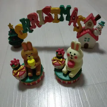 크리스마스 장식 세트 데코 콘 네이비 토끼