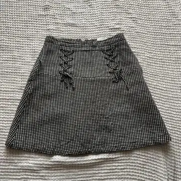 merryjenny 미니 스커트 깅엄 체크 패턴