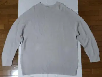 유니클로 3D 크루 니트 그레이 사이즈 4XL