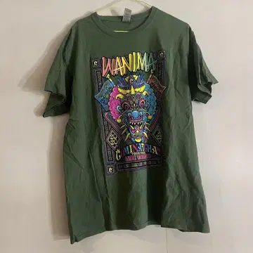 WANIMA T셔츠 L 사이즈 카키