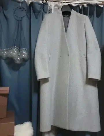 UNITED TOKYO 그레이 롱 코트