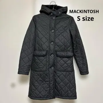 MACKINTOSH 블랙 퀼팅 자켓 후드 부착