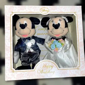 미개봉 미키 미니 웨딩 인형 디즈니 웨딩