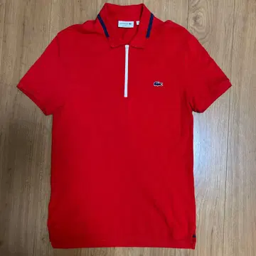 [미사용품] 라코스테 집업 피케 셔츠 남성용 L 사이즈