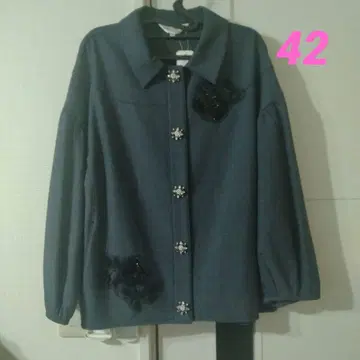 [ 새상품 ] 슈퍼뷰티 스팽글 사용 데님 소재 자켓 42