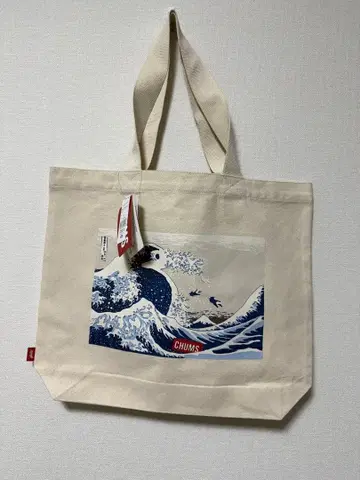 [ 한정판 ] CHUMS x 가쓰시카 호쿠사이 파도 속 토트백