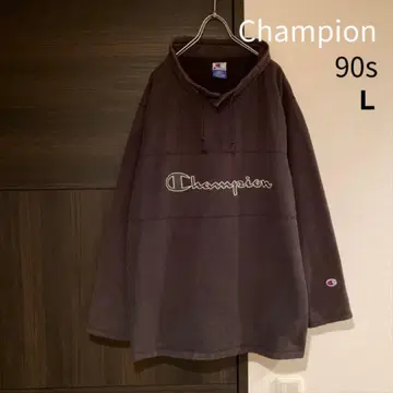 90s Champion 칼라 맨투맨 유즈드 블랙