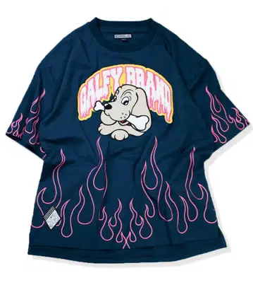 GALFY(갈피) 염상 대학 반팔 T 중형견 L 사이즈