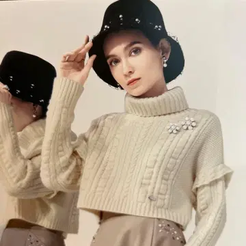 새상품 르네 비쥬 달린 모자