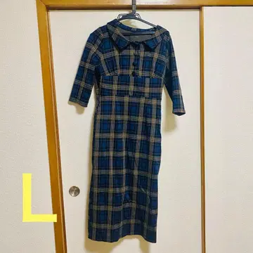 7부 소매 원피스