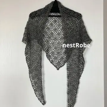 nestRobe 시스루 니트 삼각형 스톨