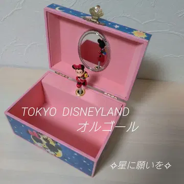 도쿄 디즈니랜드 미니 마우스 쥬얼리 박스 오르골 (별에 소원을)