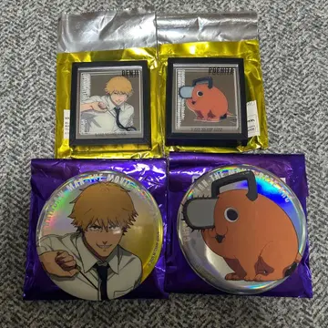 체인소 맨 대교류전 빅 캔뱃지 오로라 사양 프레임 마그넷 거울