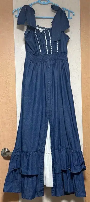 데님 롱 스커트