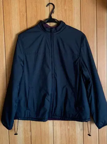 리버서블 점퍼 블랙 보라색