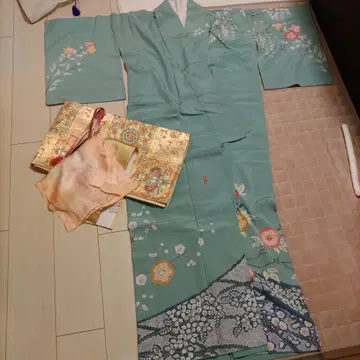 호몬기 오비 세트 순수 실크