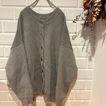 프릭스스토어 오버 사이즈 니트 가디건 빅 실루엣