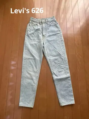 리바이스 Levi's 626-0217 테이퍼드 데님 W27 라이트 블루