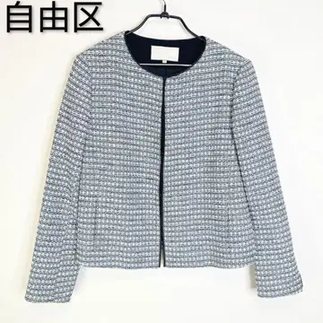 자유구 팬시 트위드 자켓
