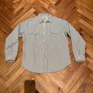 SUGAR CANE 히코리 스트라이프 워크 셔츠 SC27853