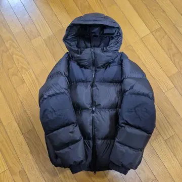 THE NORTH FACE 후드 부착 다운 자켓 블랙