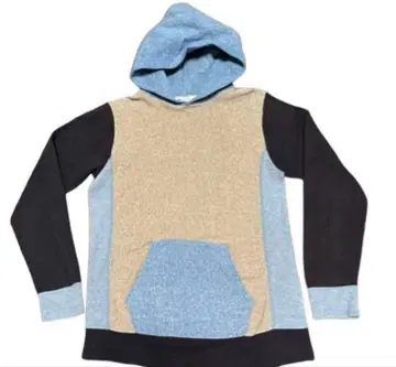 Champion 후드티 L 사이즈 블루/베이지