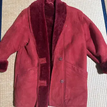 리얼 무스탕 코트 빅