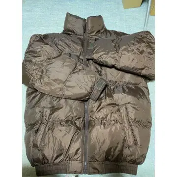 브라운 다운 자켓 L 사이즈