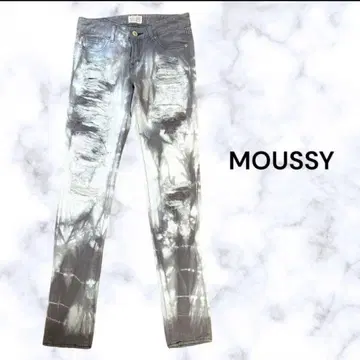 MOUSSY 마우지 데미지 블리치 가공 크러쉬 팬츠