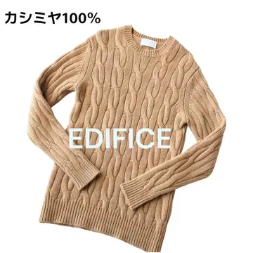 에디피스 케이블 니트 스웨터 캐시미어 100% 카멜