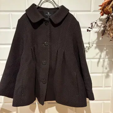 뷰티 앤 유스 자켓 플레어 실루엣 다크 브라운 S 사이즈