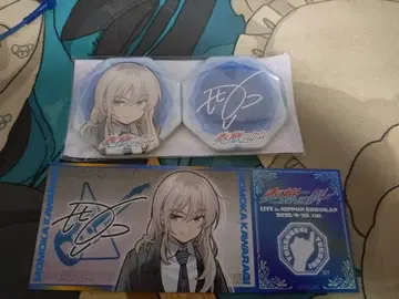 걸즈밴드클라이 무도관 복권 소격의 외침 카와라기 모모카 팔각형 캔뱃지