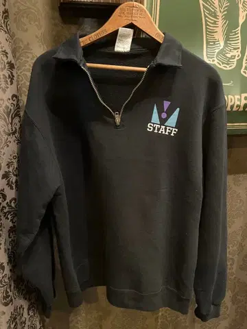 VERITAS PREP 하프 지퍼 맨투맨 골프웨어