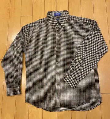 새상품급 Pendleton 울 100% 체크 무늬 셔츠