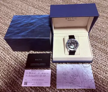 BALTIC 아쿠아 스카프 GMT 손목시계 블루/그레이
