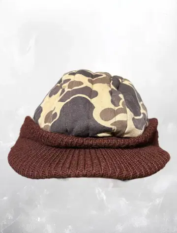 80s vintage duck camo hat