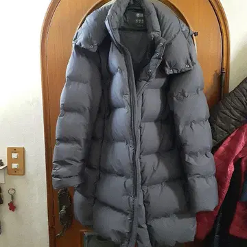 하이퍼 가격 인하 유니클로 남성용 L 파우더 그레이 다운 코트