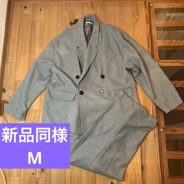 [ 새상품급 ] epnok 그레이 더블 테일러드 자켓 셋업