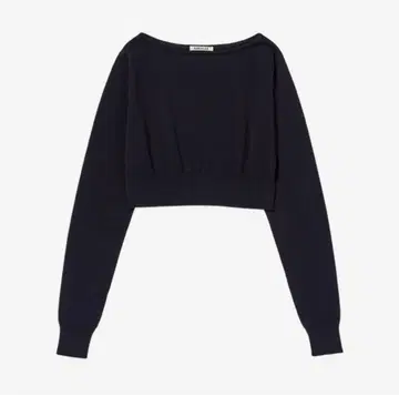 [ 택 포함 미사용품 ] AURALEE 크롭 니트