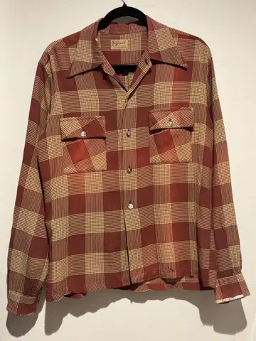 40s 브렌트 레이온 셔츠 빈티지 로카빌리