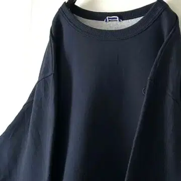 챔피온 로고 자수 플레인 무지 맨투맨 L 네이비 네이비 컬러 구제 의류