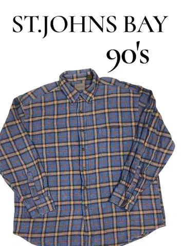 90's ST.JOHNS BAY 플란넬 셔츠 체크