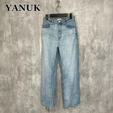 YANUK LEA Trick Denim 보이즈 스트레이트 컷오프 26