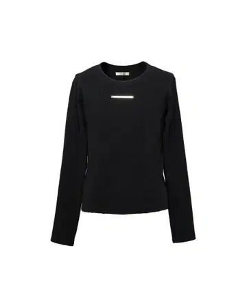 Jent Louis Rib Long Sleeve Tee 블랙 M 사이즈