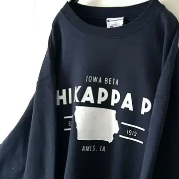 챔피온 PHIKAPPA PSI 맨투맨 L 네이비 네이비 컬러 구제 의류