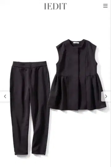 IEDIT 블랙 셋업 LL 사이즈 펠리시모