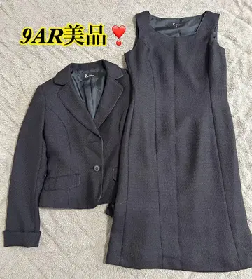 Krone 클로네 포멀 원피스 수트 셋업 트위드 블랙 9호