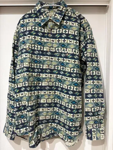 90s LL Bean usa제 빈티지 올 패턴 셔츠